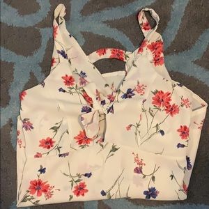 Floral tank top